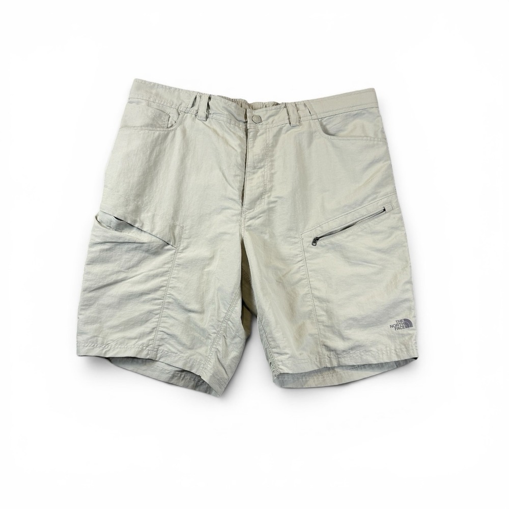 The North Face Shorts Mens Sz M 32  Hiking Outdoor Casual Nylon Flat Front
